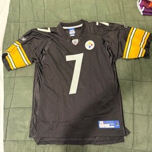 Reebok Blue and Silver Players On Field Jersey Label